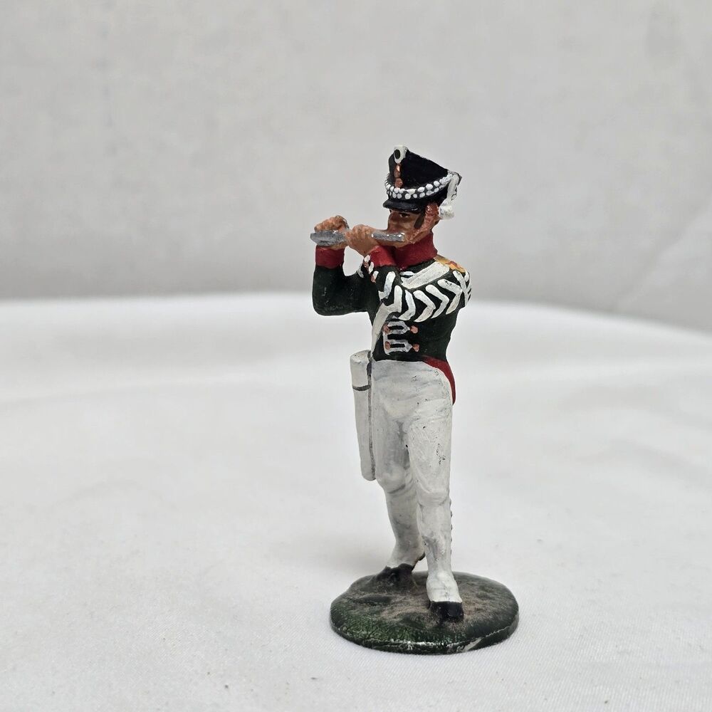 Napoleonic Vintage Hand Painted Tin Toy Soldier Flutist Military Field Musician